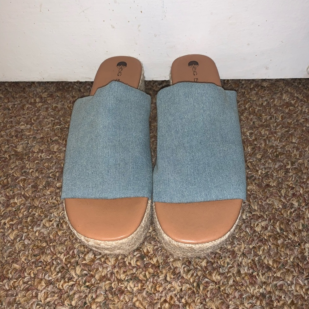 Platform Sandals Slip Ons